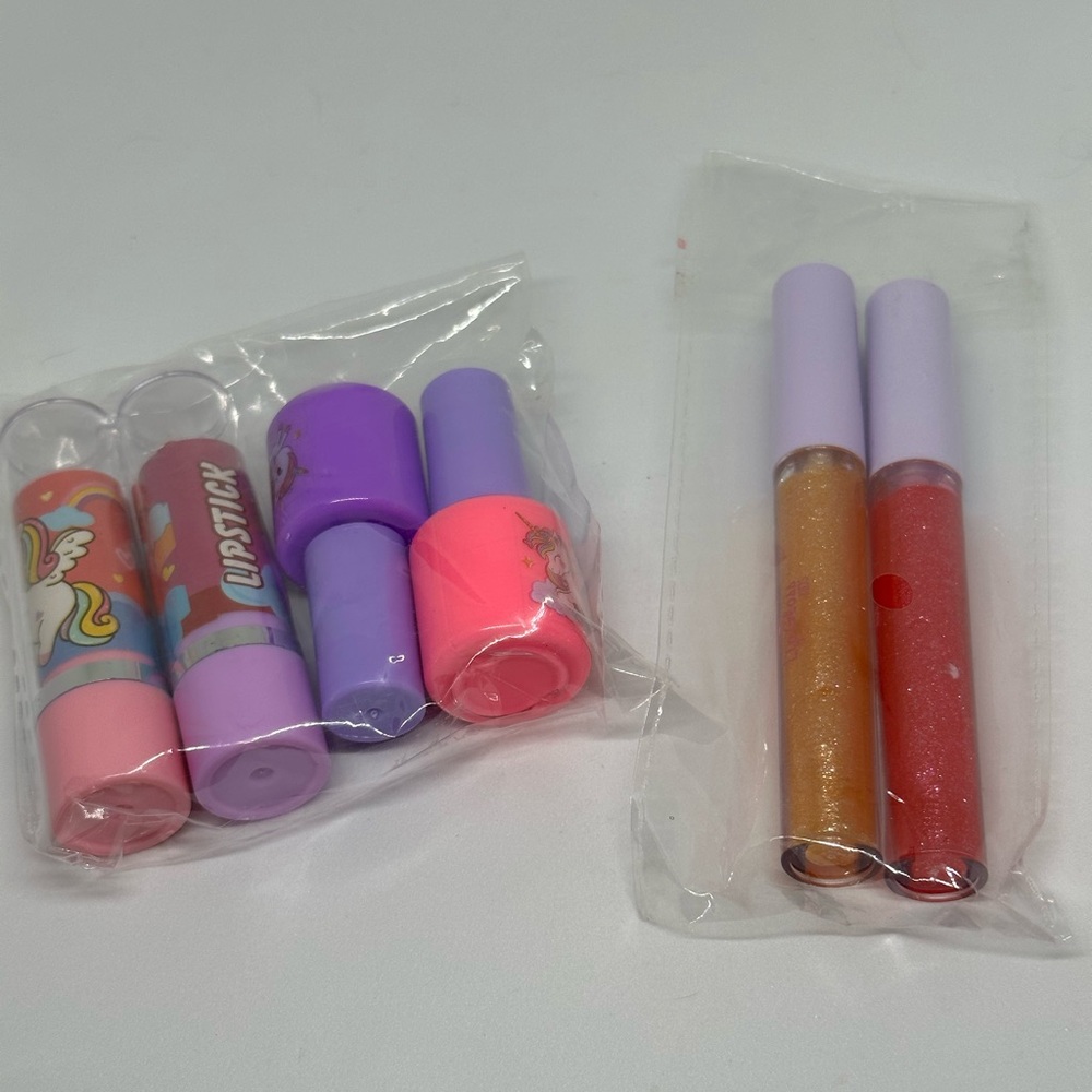 Unicorn Lipstick and Lipgloss for Girls Set of 2